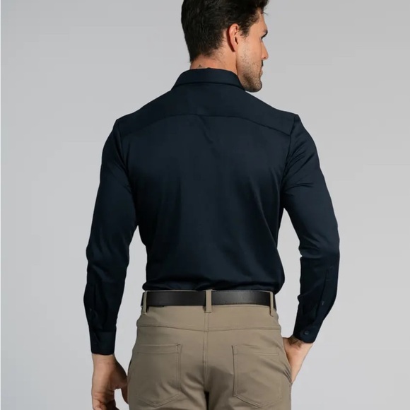 BYLT Basics Executive Stretch Long Sleeve Button Down Shirt - Picture 3 of 11